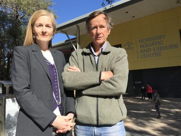 Emma Heyde and Alan Rate at Hornsby Aquatic Centre